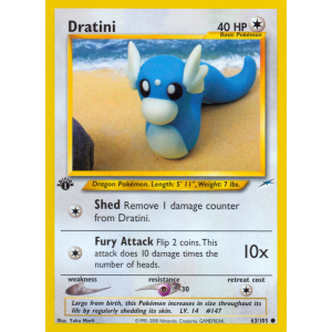 Dratini 63/105 Pokemon TCG Neo Neo Destiny