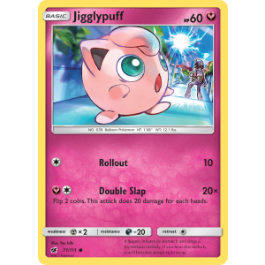 Jigglypuff 71/111 Pokemon TCG Sun & Moon Crimson Invasion