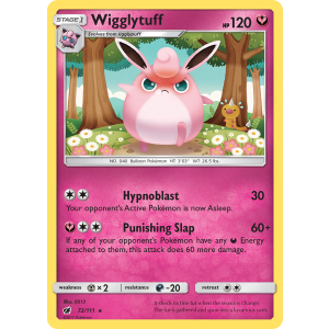 Wigglytuff 72/111 Pokemon TCG Sun & Moon Crimson Invasion