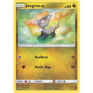 Jangmo-o 75/111 Pokemon TCG Sun & Moon Crimson Invasion