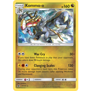 Kommo-o 77/111 Pokemon TCG Sun & Moon Crimson Invasion