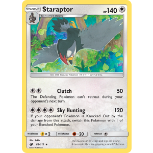 Staraptor 83/111 Pokemon TCG Sun & Moon Crimson Invasion