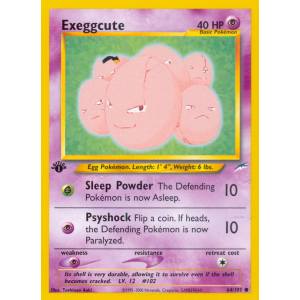 Exeggcute 64/105 Pokemon TCG Neo Neo Destiny