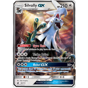 Rare Holo GX Silvally-GX 90/111 Pokemon TCG Sun & Moon Crimson Invasion