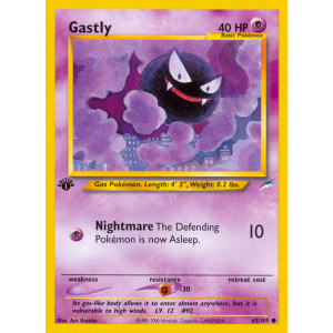 Gastly 65/105 Pokemon TCG Neo Neo Destiny