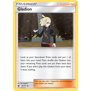 Gladion 95/111 Pokemon TCG Sun & Moon Crimson Invasion