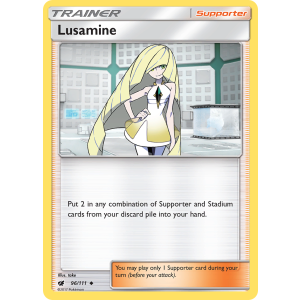 Lusamine 96/111 Pokemon TCG Sun & Moon Crimson Invasion