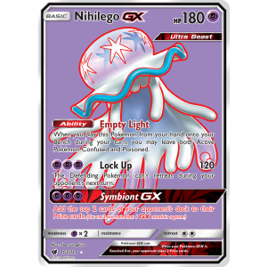 Rare Ultra Nihilego-GX 103/111 Pokemon TCG Sun & Moon Crimson Invasion