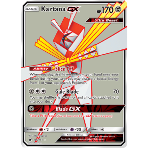 Rare Ultra Kartana-GX 106/111 Pokemon TCG Sun & Moon Crimson Invasion