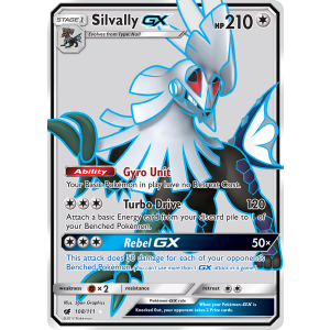 Rare Ultra Silvally-GX 108/111 Pokemon TCG Sun & Moon Crimson Invasion