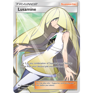 Rare Ultra Lusamine 110/111 Pokemon TCG Sun & Moon Crimson Invasion