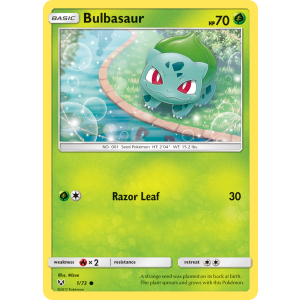 Bulbasaur 1/73 Pokemon TCG Sun & Moon Shining Legends