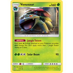 Venusaur 3/73 Pokemon TCG Sun & Moon Shining Legends