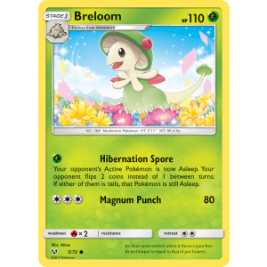 Breloom 5/73 Pokemon TCG Sun & Moon Shining Legends