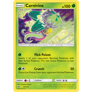 Carnivine 6/73 Pokemon TCG Sun & Moon Shining Legends