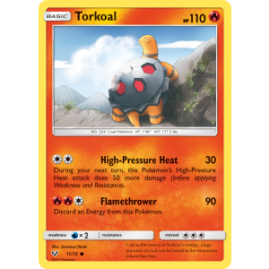 Torkoal 11/73 Pokemon TCG Sun & Moon Shining Legends