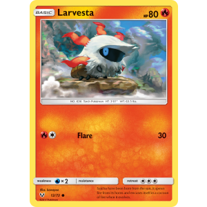 Larvesta 12/73 Pokemon TCG Sun & Moon Shining Legends