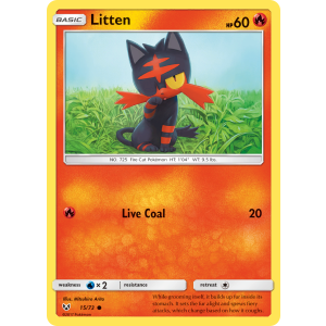 Litten 15/73 Pokemon TCG Sun & Moon Shining Legends