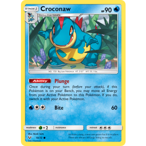 Croconaw 19/73 Pokemon TCG Sun & Moon Shining Legends