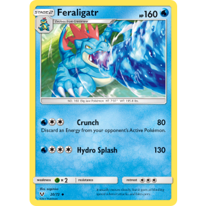 Feraligatr 20/73 Pokemon TCG Sun & Moon Shining Legends