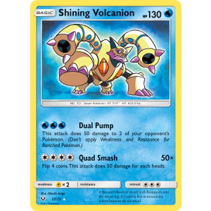 Rare Shining Shining Volcanion 27/73 Pokemon TCG Sun & Moon Shining Legends