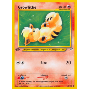 Growlithe 68/105 Pokemon TCG Neo Neo Destiny