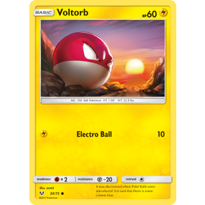 Voltorb 30/73 Pokemon TCG Sun & Moon Shining Legends