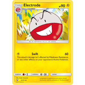 Electrode 31/73 Pokemon TCG Sun & Moon Shining Legends