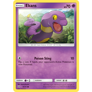 Ekans 36/73 Pokemon TCG Sun & Moon Shining Legends