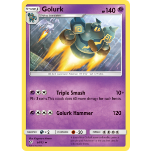 Golurk 44/73 Pokemon TCG Sun & Moon Shining Legends