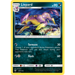 Liepard 49/73 Pokemon TCG Sun & Moon Shining Legends