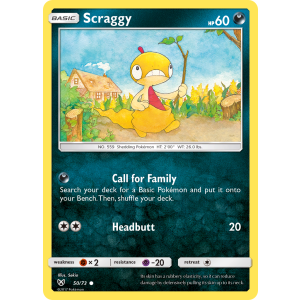 Scraggy 50/73 Pokemon TCG Sun & Moon Shining Legends