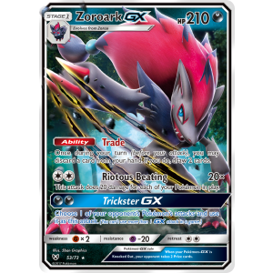 Rare Holo GX Zoroark-GX 53/73 Pokemon TCG Sun & Moon Shining Legends