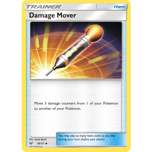 Damage Mover 58/73 Pokemon TCG Sun & Moon Shining Legends