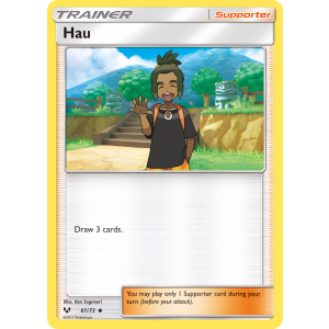 Hau 61/73 Pokemon TCG Sun & Moon Shining Legends