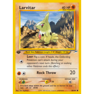 Larvitar 70/105 Pokemon TCG Neo Neo Destiny