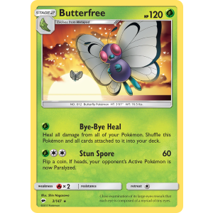 Butterfree 3/147 Pokemon TCG Sun & Moon Burning Shadows