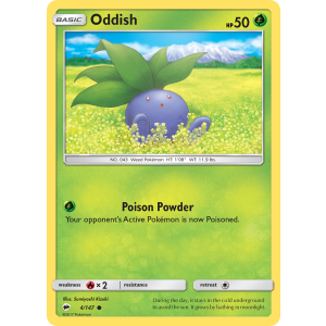 Oddish 4/147 Pokemon TCG Sun & Moon Burning Shadows