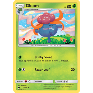 Gloom 5/147 Pokemon TCG Sun & Moon Burning Shadows