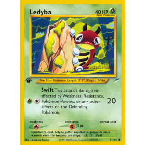 Ledyba 71/105 Pokemon TCG Neo Neo Destiny