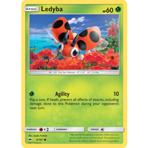 Ledyba 9/147 Pokemon TCG Sun & Moon Burning Shadows