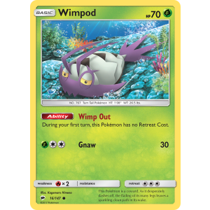 Wimpod 16/147 Pokemon TCG Sun & Moon Burning Shadows