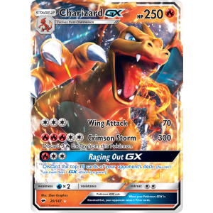 Rare Holo GX Charizard-GX 20/147 Pokemon TCG Sun & Moon Burning Shadows