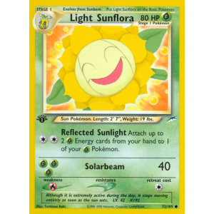 Light Sunflora 72/105 Pokemon TCG Neo Neo Destiny