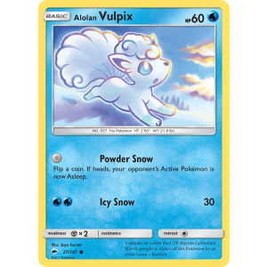 Alolan Vulpix 27/147 Pokemon TCG Sun & Moon Burning Shadows