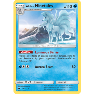 Alolan Ninetales 28/147 Pokemon TCG Sun & Moon Burning Shadows