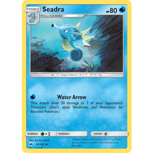 Seadra 30/147 Pokemon TCG Sun & Moon Burning Shadows