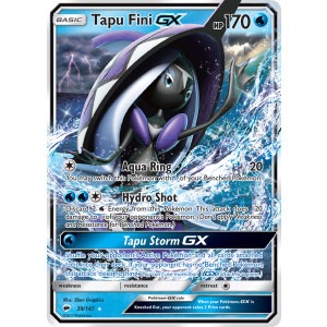 Rare Holo GX Tapu Fini-GX 39/147 Pokemon TCG Sun & Moon Burning Shadows