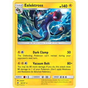 Eelektross 46/147 Pokemon TCG Sun & Moon Burning Shadows