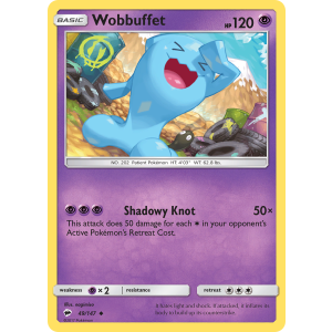 Wobbuffet 49/147 Pokemon TCG Sun & Moon Burning Shadows